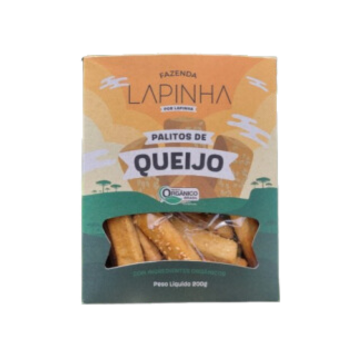 Palito de queijo com ingredientes orgânicos (200g) - Fazenda Lapinha