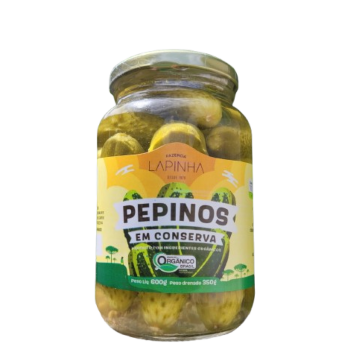 Pepino em conserva orgânico (600 g)