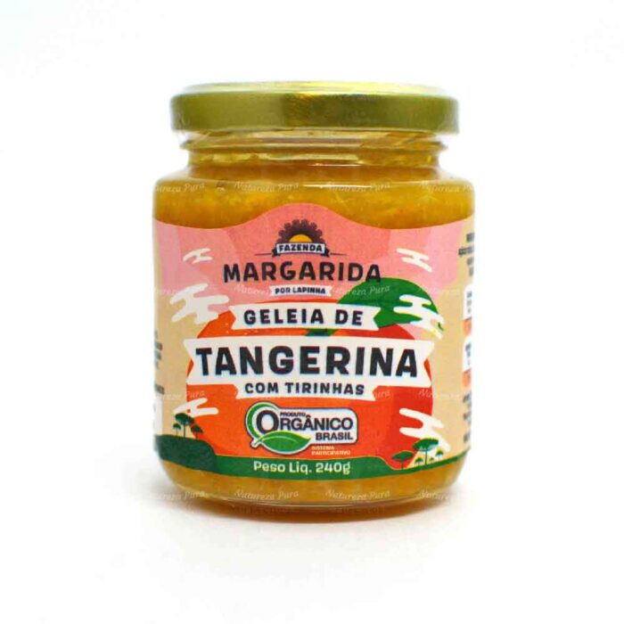 Geleia de Tangerina orgânica com tirinhas (240g)