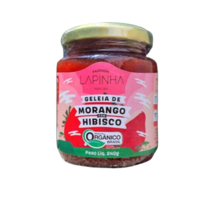 Geleia de Morango com Hibisco orgânica (240g)