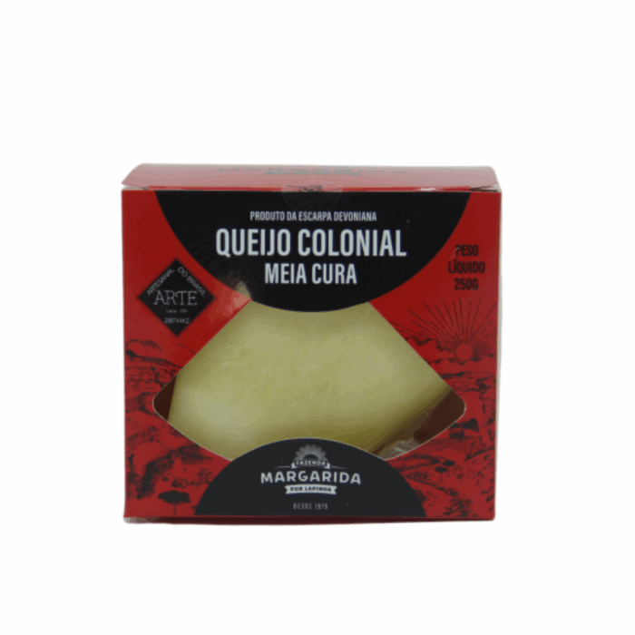 Queijo Colonial Meia Cura 250g (Convencional) - Fazenda Lapinha